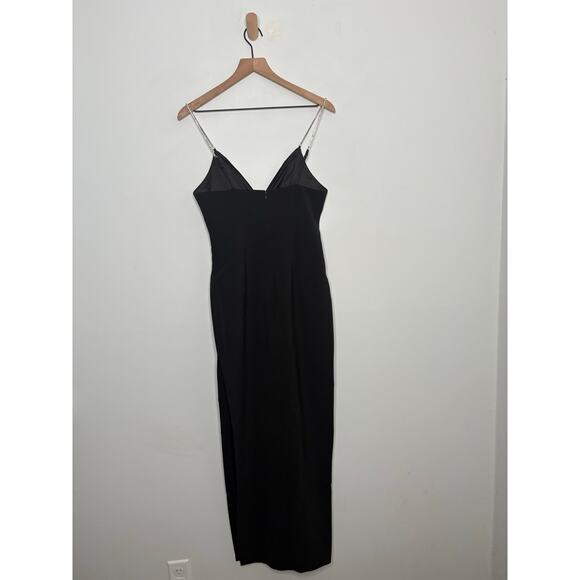 NWT JW Pei Ayliua Black Rhinestone Maxi Dress - Picture 9 of 14